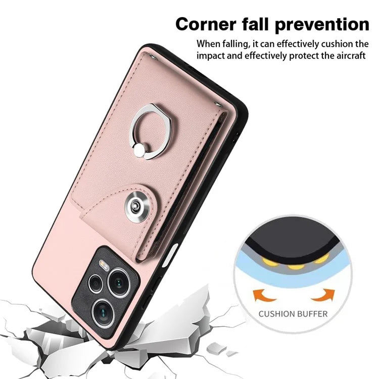YB Leather Coating Series-7 for Xiaomi Redmi Note 12 Pro 5G / 12 Pro Speed 5G / Poco X5 Pro 5G Case Card Slots Phone Cover