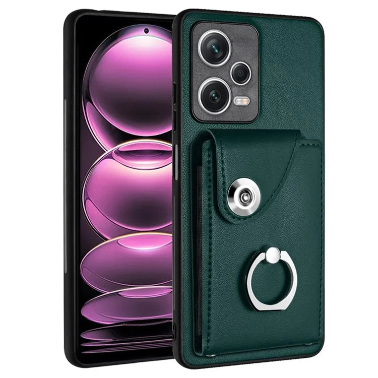 YB Leather Coating Series-7 for Xiaomi Redmi Note 12 Pro 5G / 12 Pro Speed 5G / Poco X5 Pro 5G Case Card Slots Phone Cover