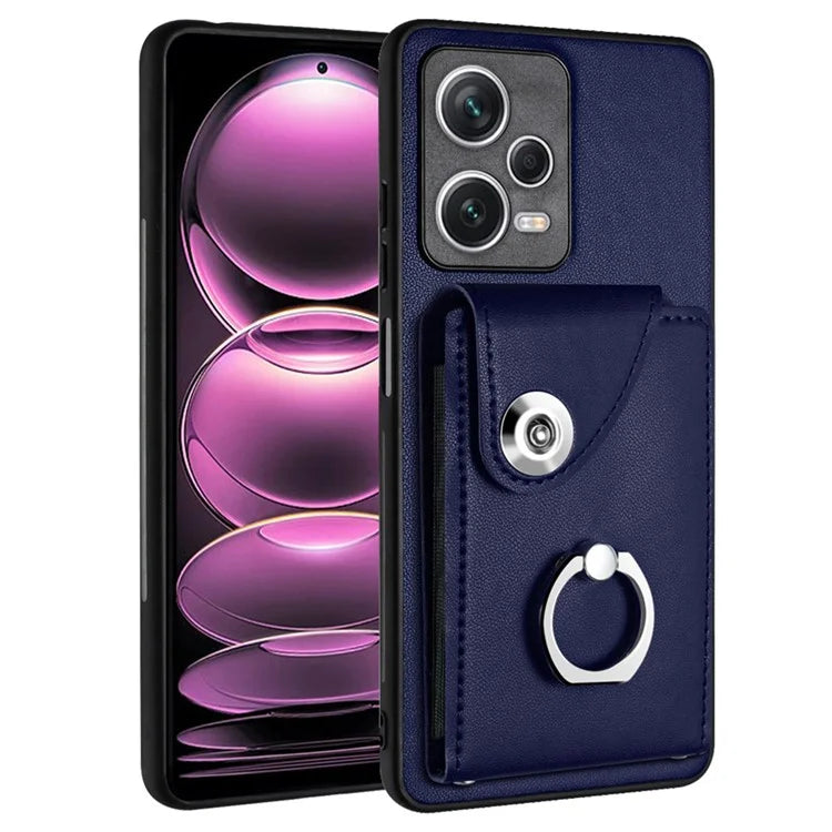 YB Leather Coating Series-7 for Xiaomi Redmi Note 12 Pro 5G / 12 Pro Speed 5G / Poco X5 Pro 5G Case Card Slots Phone Cover