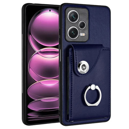 YB Leather Coating Series-7 for Xiaomi Redmi Note 12 Pro 5G / 12 Pro Speed 5G / Poco X5 Pro 5G Case Card Slots Phone Cover