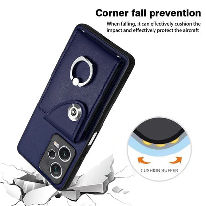 YB Leather Coating Series-7 for Xiaomi Redmi Note 12 Pro 5G / 12 Pro Speed 5G / Poco X5 Pro 5G Case Card Slots Phone Cover