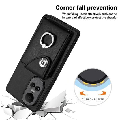 YB Leather Coating Series-7 for Oppo Reno10 Pro 5G (Global) / Reno10 5G (Global) Case Leather+TPU Kickstand Cover