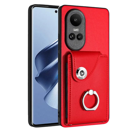YB Leather Coating Series-7 for Oppo Reno10 Pro 5G (Global) / Reno10 5G (Global) Case Leather+TPU Kickstand Cover