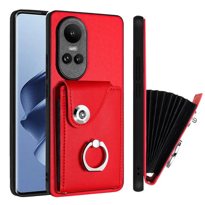 YB Leather Coating Series-7 for Oppo Reno10 Pro 5G (Global) / Reno10 5G (Global) Case Leather+TPU Kickstand Cover