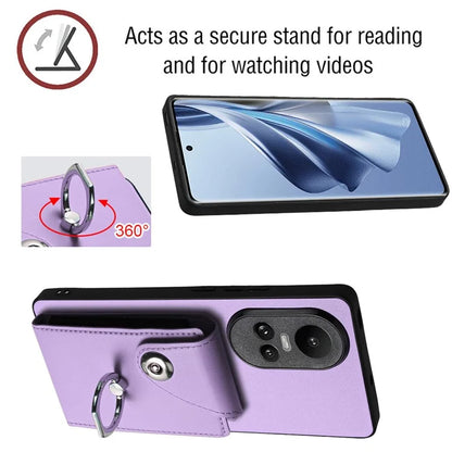 YB Leather Coating Series-7 for Oppo Reno10 Pro 5G (Global) / Reno10 5G (Global) Case Leather+TPU Kickstand Cover