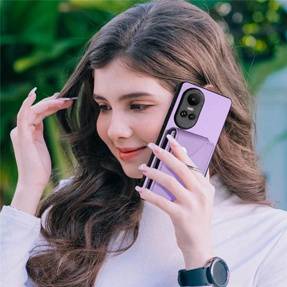 YB Leather Coating Series-7 for Oppo Reno10 Pro 5G (Global) / Reno10 5G (Global) Case Leather+TPU Kickstand Cover