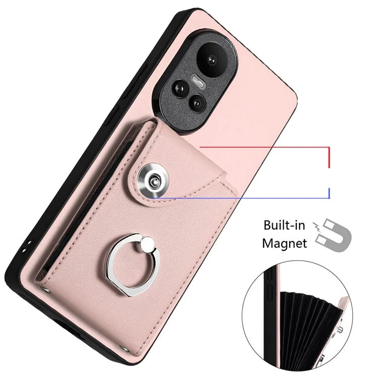 YB Leather Coating Series-7 for Oppo Reno10 Pro 5G (Global) / Reno10 5G (Global) Case Leather+TPU Kickstand Cover