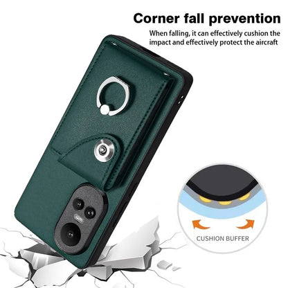 YB Leather Coating Series-7 for Oppo Reno10 Pro 5G (Global) / Reno10 5G (Global) Case Leather+TPU Kickstand Cover