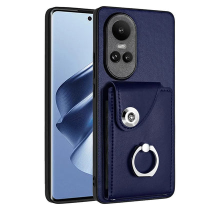 YB Leather Coating Series-7 for Oppo Reno10 Pro 5G (Global) / Reno10 5G (Global) Case Leather+TPU Kickstand Cover