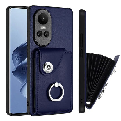 YB Leather Coating Series-7 for Oppo Reno10 Pro 5G (Global) / Reno10 5G (Global) Case Leather+TPU Kickstand Cover