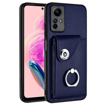 YB Leather Coating Series-7 for Xiaomi Redmi Note 12S 4G Case PU Leather+TPU Card Slots Cover