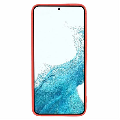 For Samsung Galaxy S22+ 5G Case Down Jacket Texture Anti-Scratch TPU Phone CaseRed