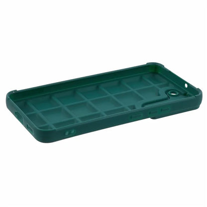 For Samsung Galaxy S22+ 5G Case Down Jacket Texture Anti-Scratch TPU Phone CaseBlackish Green