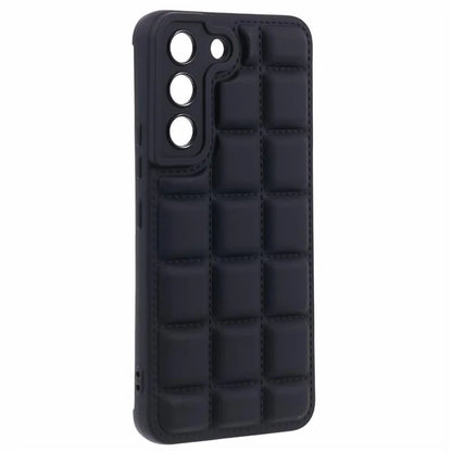 For Samsung Galaxy S22+ 5G Case Down Jacket Texture Anti-Scratch TPU Phone CaseBlack