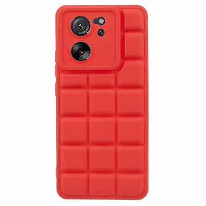 For Xiaomi 13T / 13T Pro / Redmi K60 Ultra Cell Phone Cases Grid Down Jacket Texture TPU Protector Shell