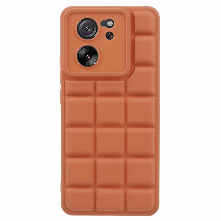 For Xiaomi 13T / 13T Pro / Redmi K60 Ultra Cell Phone Cases Grid Down Jacket Texture TPU Protector Shell