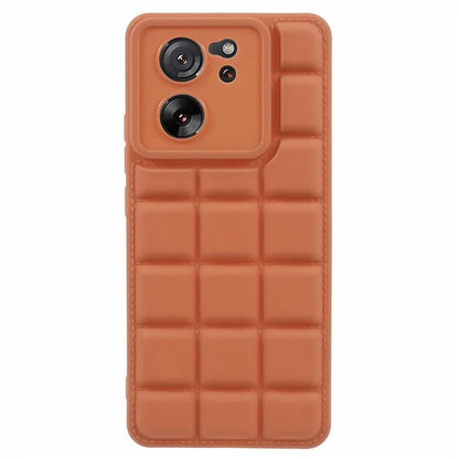 For Xiaomi 13T / 13T Pro / Redmi K60 Ultra Cell Phone Cases Grid Down Jacket Texture TPU Protector Shell