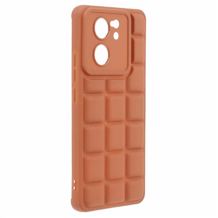 For Xiaomi 13T / 13T Pro / Redmi K60 Ultra Cell Phone Cases Grid Down Jacket Texture TPU Protector Shell