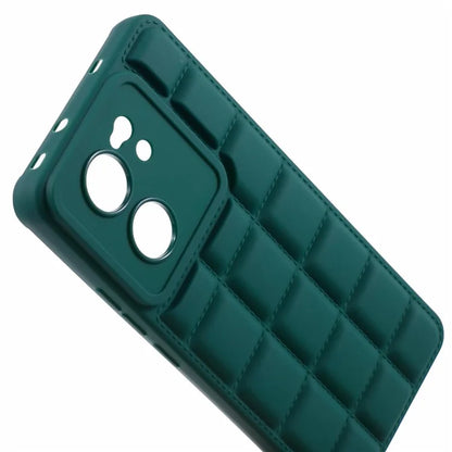 For Xiaomi 13T / 13T Pro / Redmi K60 Ultra Cell Phone Cases Grid Down Jacket Texture TPU Protector Shellish Green