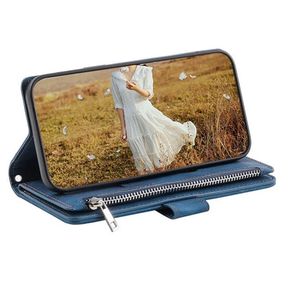 For Samsung Galaxy A55 5G Wallet Case Rhombus PU Leather Flip Phone Cover with Strap