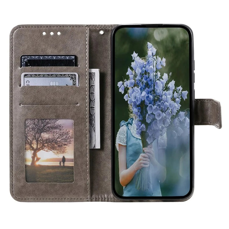 For Samsung Galaxy A55 5G Leather Wallet Case Phone Stand Cover