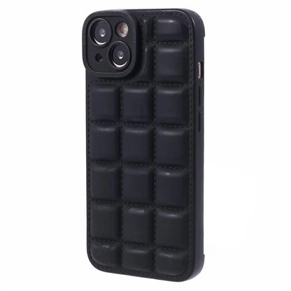 For iPhone 14 Protective Case Down Jacket Texture TPU Slim Phone Cover
