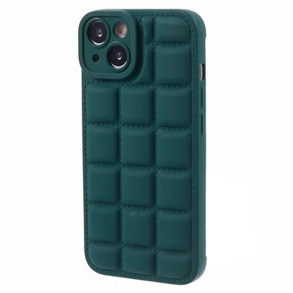 For iPhone 13 6.1 inch Case Down Jacket Texture Shockproof TPU Phone Shell