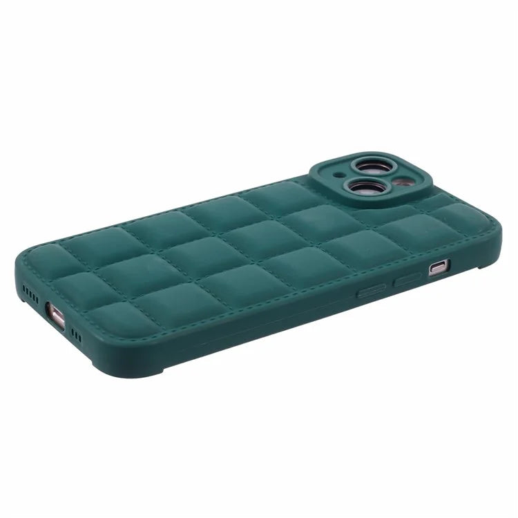 For iPhone 13 6.1 inch Case Down Jacket Texture Shockproof TPU Phone Shell