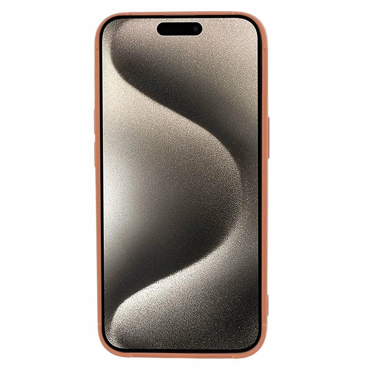 For iPhone 15 Plus Shockproof Case Down Jacket Texture Slim TPU Cell Phone Cover