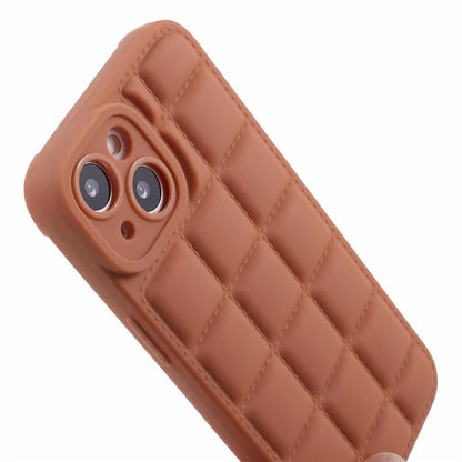 For iPhone 15 Case Down Jacket Texture Protective TPU Phone Case