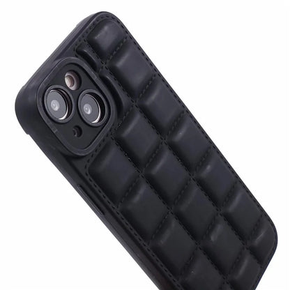 For iPhone 15 Case Down Jacket Texture Protective TPU Phone Case