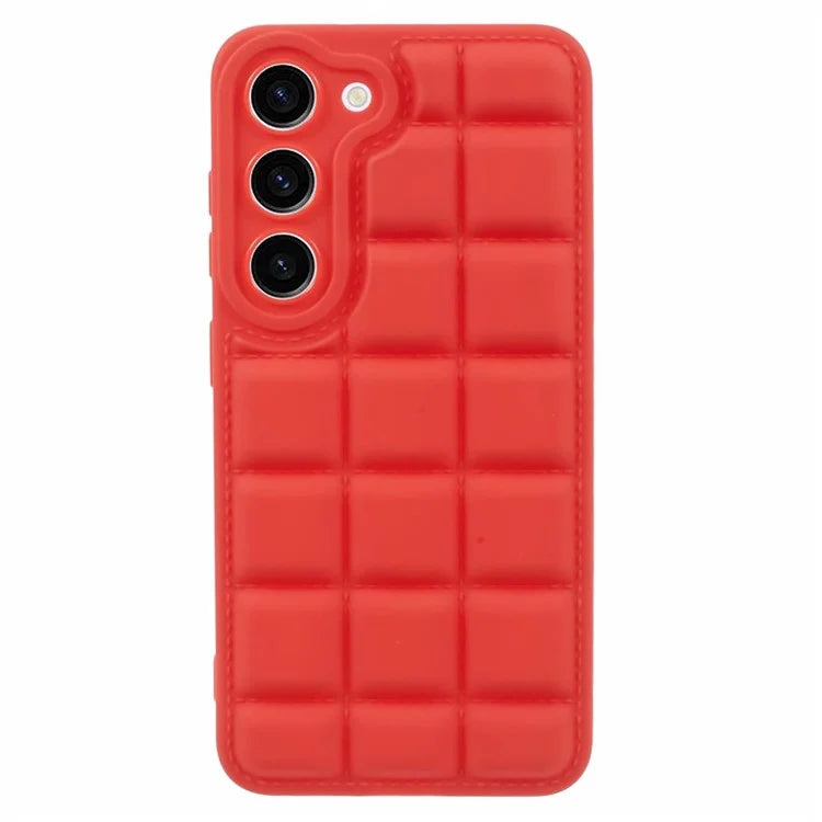 For Samsung Galaxy S23 Case Down Jacket Texture Shockproof TPU Cell Phone Case