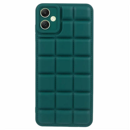 For Samsung Galaxy A05 4G Slim Case Down Jacket Texture Protective TPU Phone Coverish Green