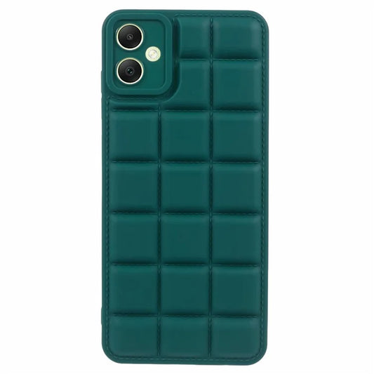 For Samsung Galaxy A05 4G Slim Case Down Jacket Texture Protective TPU Phone Coverish Green