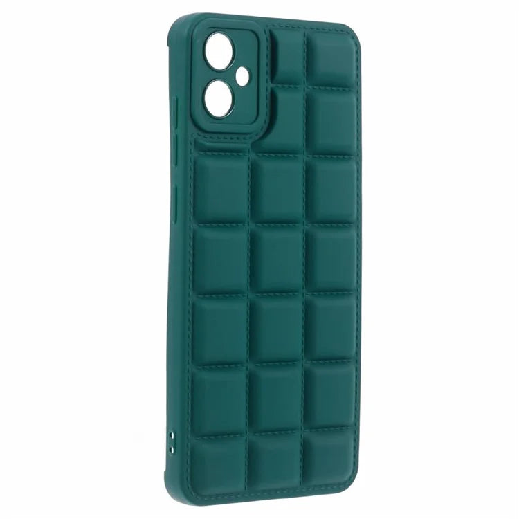 For Samsung Galaxy A05 4G Slim Case Down Jacket Texture Protective TPU Phone Coverish Green