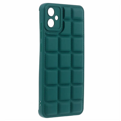 For Samsung Galaxy A05 4G Slim Case Down Jacket Texture Protective TPU Phone Coverish Green