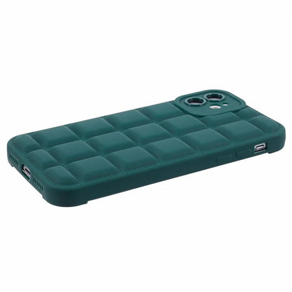Down Jacket Texture Shockproof Cover for iPhone 11 Slim Case Soft TPU Phone Coverish Green