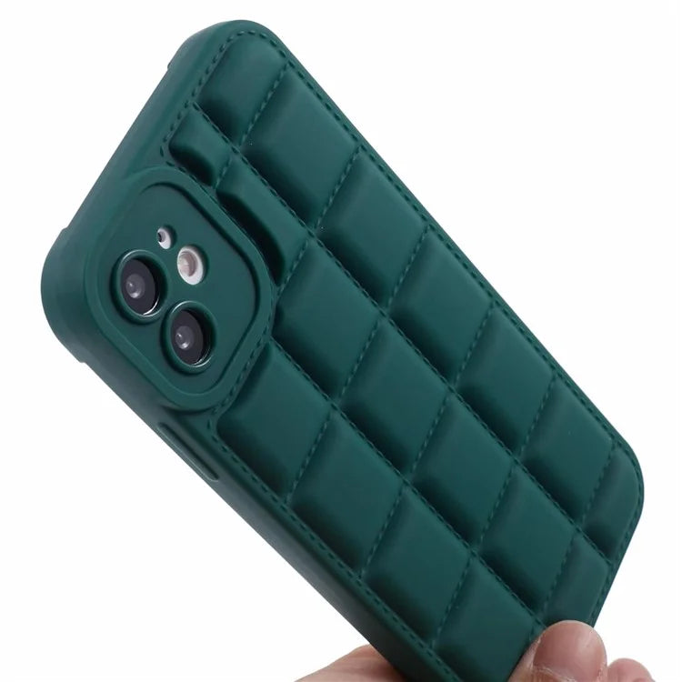 Down Jacket Texture Shockproof Cover for iPhone 11 Slim Case Soft TPU Phone Coverish Green