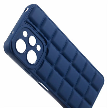 TPU Cover for Xiaomi Redmi 12 4G Grid Down Jacket Texture Anti-fall Cell Phone Cases