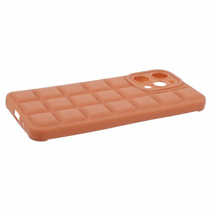 TPU Cover for Xiaomi Redmi 12 4G Grid Down Jacket Texture Anti-fall Cell Phone Cases