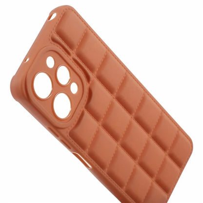 TPU Cover for Xiaomi Redmi 12 4G Grid Down Jacket Texture Anti-fall Cell Phone Cases
