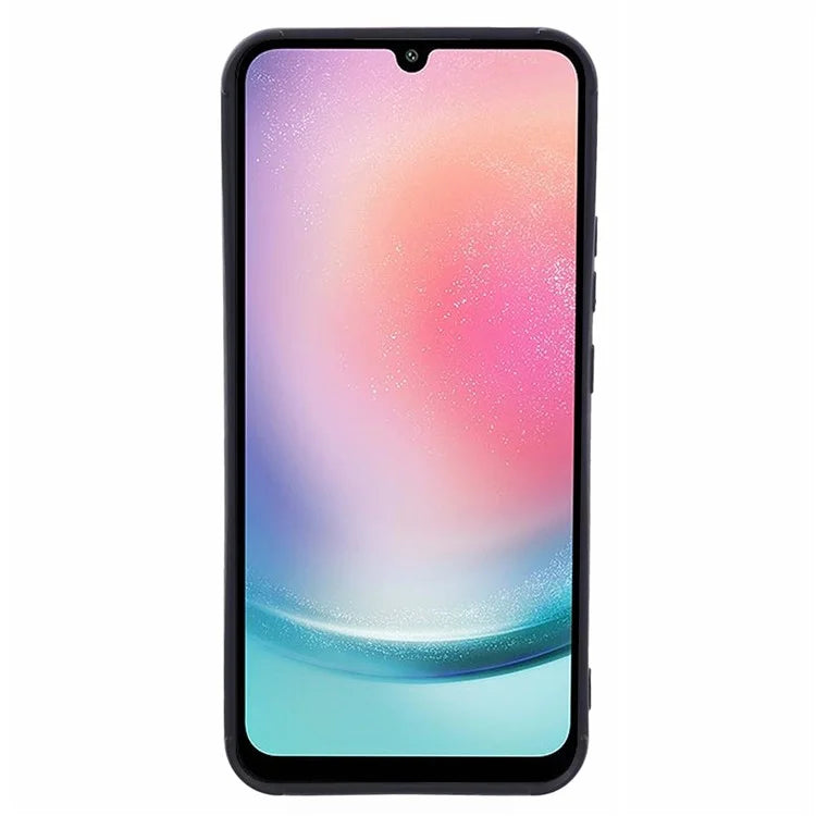 For Samsung Galaxy A24 4G (162.1 x 77.6 x 8.3mm) TPU Case Grid Down Jacket Texture Phone Cover