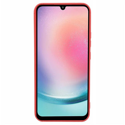 For Samsung Galaxy A24 4G (162.1 x 77.6 x 8.3mm) TPU Case Grid Down Jacket Texture Phone Cover
