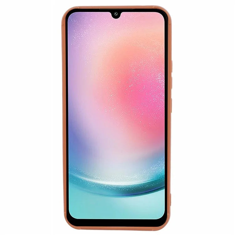 For Samsung Galaxy A24 4G (162.1 x 77.6 x 8.3mm) TPU Case Grid Down Jacket Texture Phone Cover