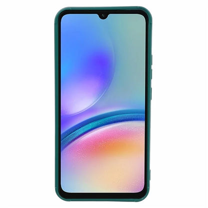 For Samsung Galaxy A05s 4G TPU Cover, Grid Down Jacket Texture Cell Phone Casesish Green