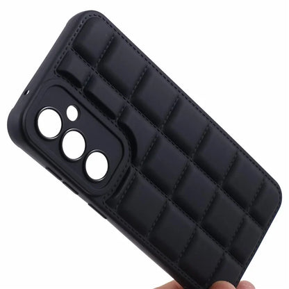 Down Jacket Texture Cover for Samsung Galaxy M34 5G / F34 5G Soft TPU Cell Phone Cases