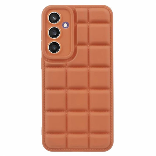 Down Jacket Texture Cover for Samsung Galaxy M34 5G / F34 5G Soft TPU Cell Phone Cases