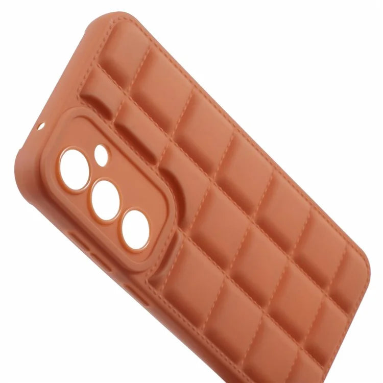 Down Jacket Texture Cover for Samsung Galaxy M34 5G / F34 5G Soft TPU Cell Phone Cases