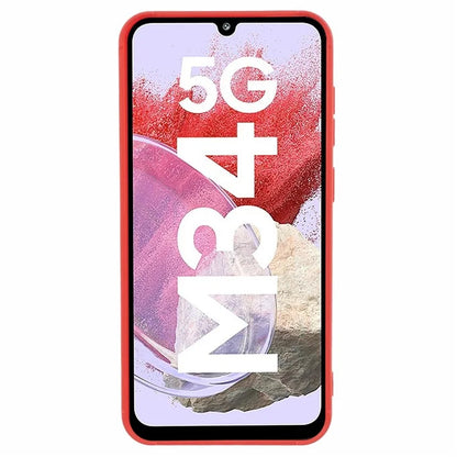 Down Jacket Texture Cover for Samsung Galaxy M34 5G / F34 5G Soft TPU Cell Phone Cases