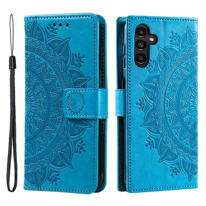 For Samsung Galaxy A35 5G Wallet Case Mandala Pattern Flower PU Leather Phone Cover